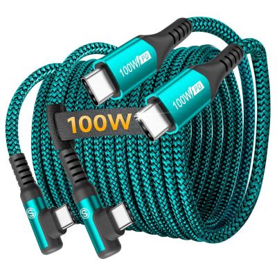 PD 100W直角USB C到USB C線(xiàn)